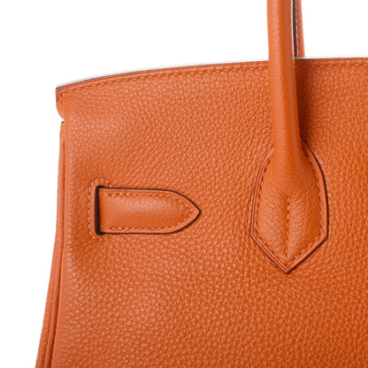Hermes Togo Birkin 30 Orange 11 of 37
