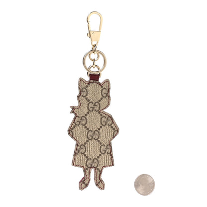 Gucci x YUKO HIGUCHI GG Supreme Monogram Cat Key Charm 2 of 3