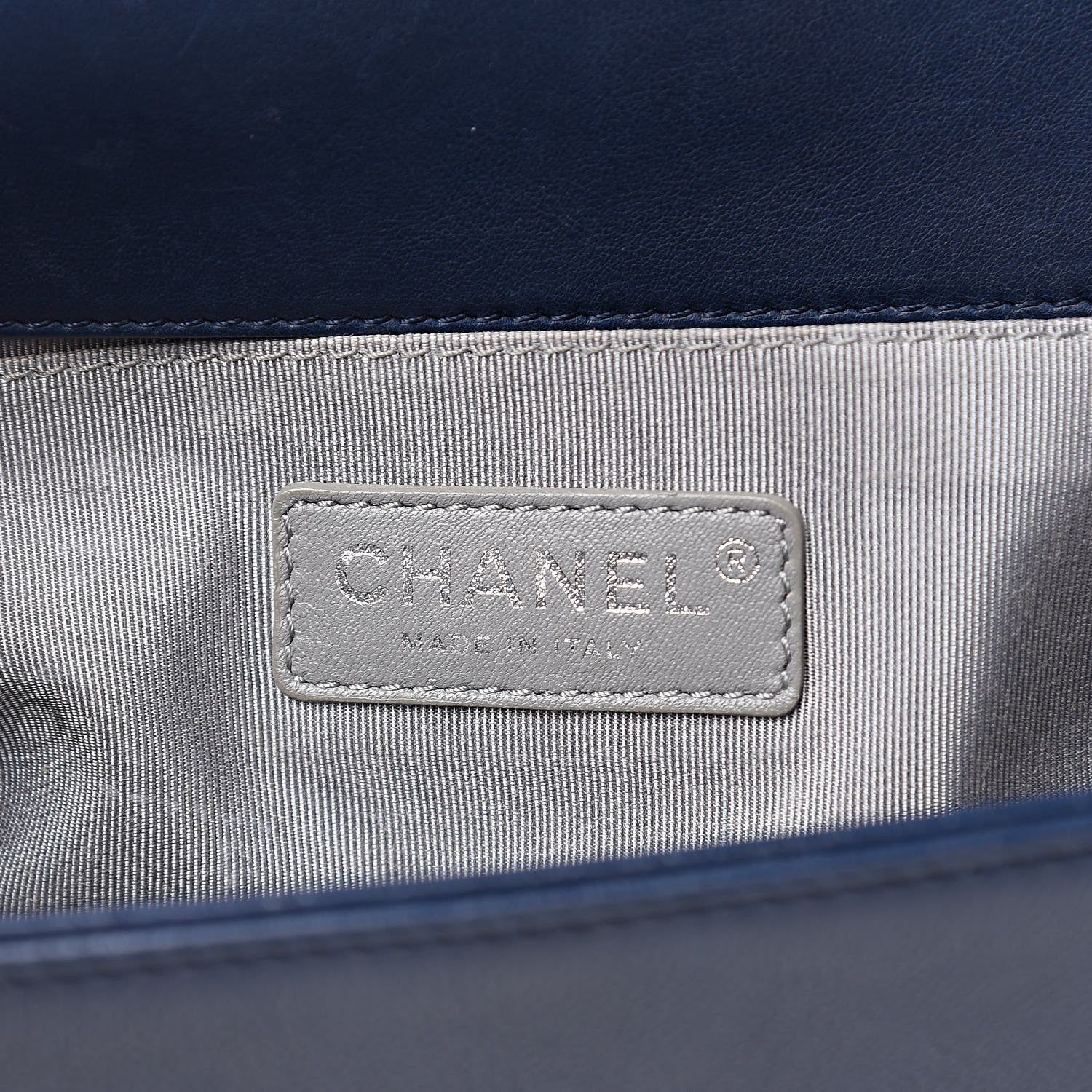 Chanel Calfskin Double Stitch Medium Boy Flap Marine 6 of 15
