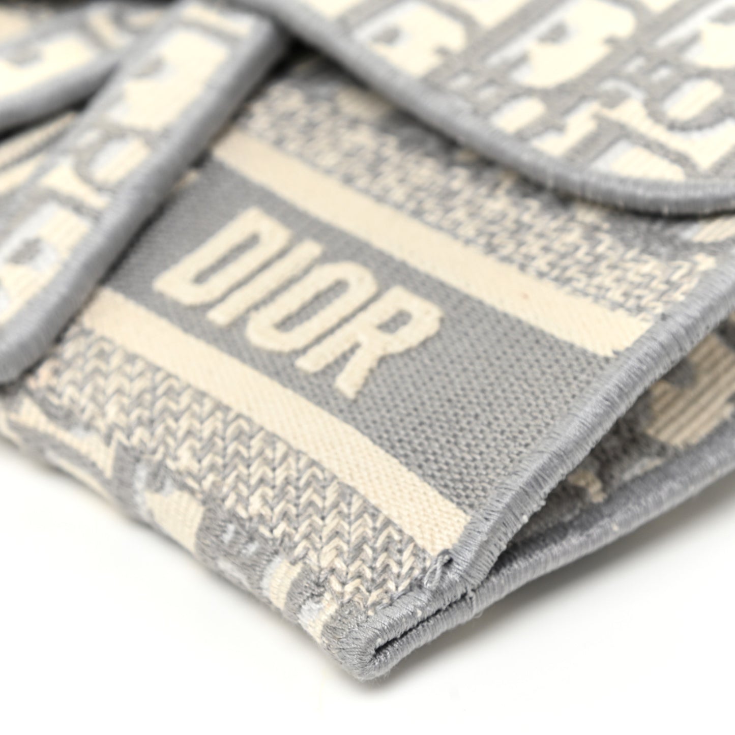 Oblique Slim Saddle Pouch Grey