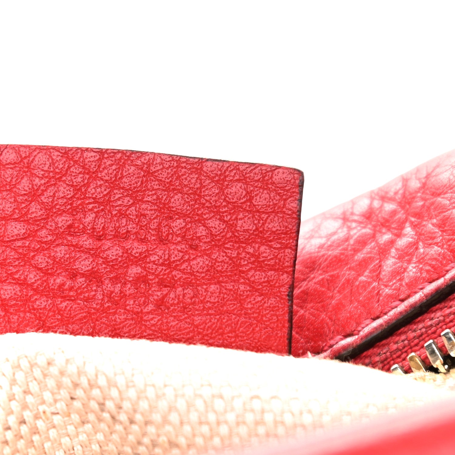 Gucci Pebbled Calfskin Small Soho Disco Bag Tabasco Red 7 of 15