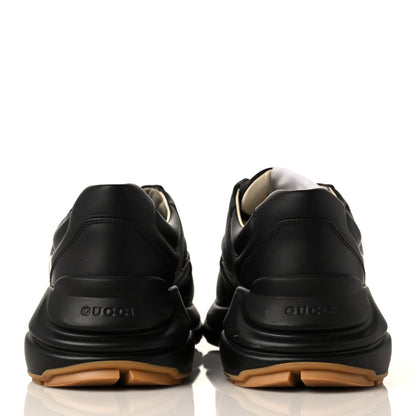 Gucci Calfskin Gucci Band Printed Mens Rhyton Sneakers 7 Apollo Black 5 of 9