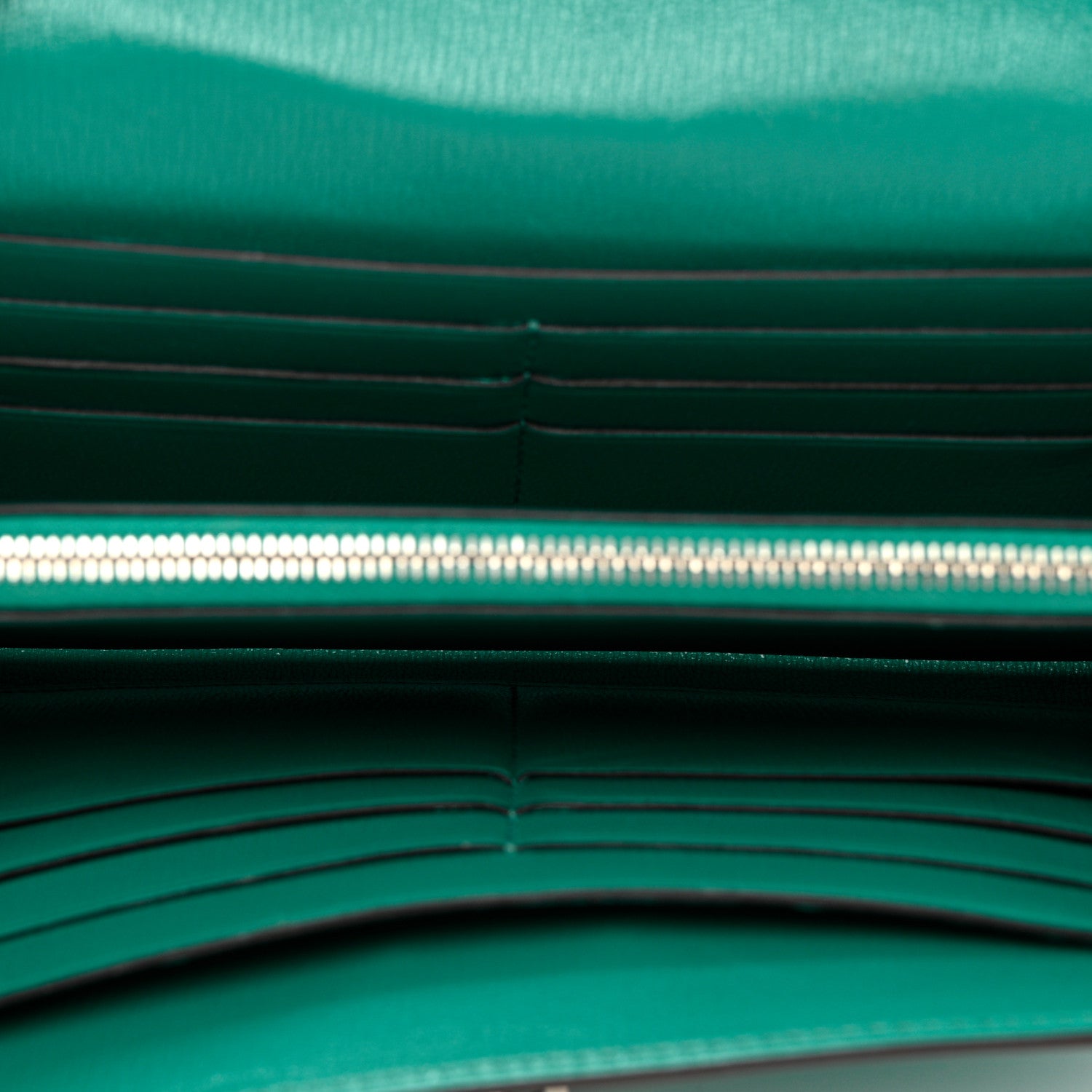 Hermes Matte Alligator Kelly Longue Wallet Bleu Paon 5 of 8