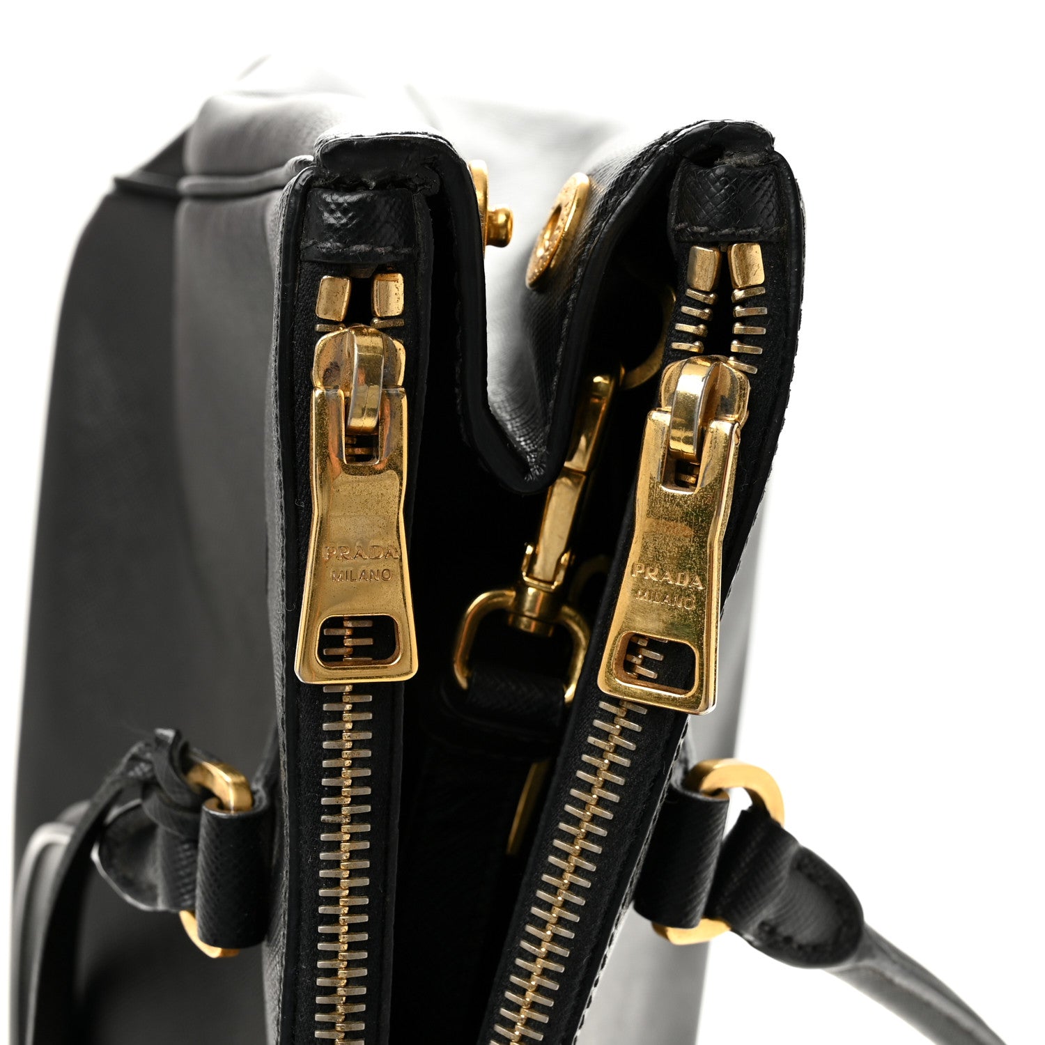 Prada Saffiano Medium Galleria Double Zip Tote Black 11 of 15