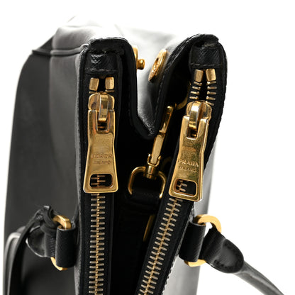 Prada Saffiano Medium Galleria Double Zip Tote Black 11 of 15
