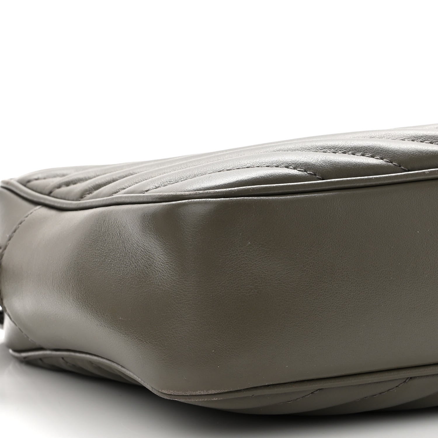 Saint Laurent Calfskin Matelasse Monogram Lou Camera Bag Military Olive 7 of 9
