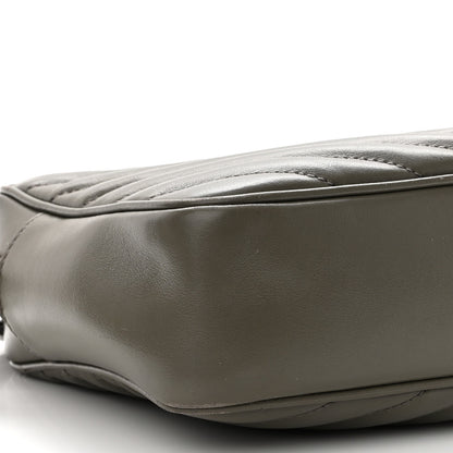 Saint Laurent Calfskin Matelasse Monogram Lou Camera Bag Military Olive 7 of 9