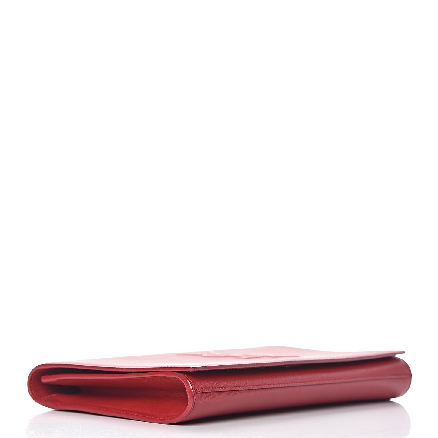 Calfskin Monogram Large Belle De Jour Clutch Red