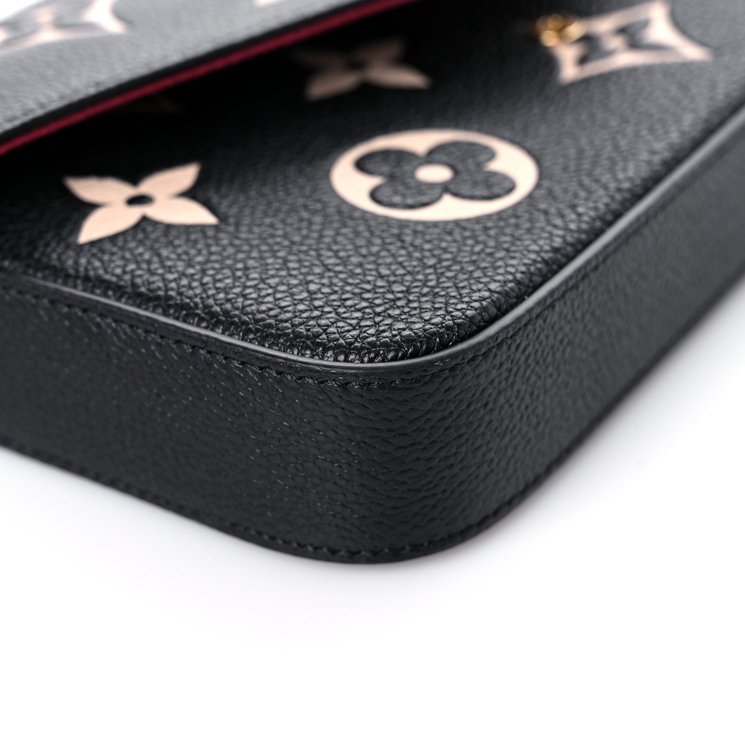 Louis Vuitton Empreinte Monogram Giant Felicie Pochette Black Beige 9 of 13