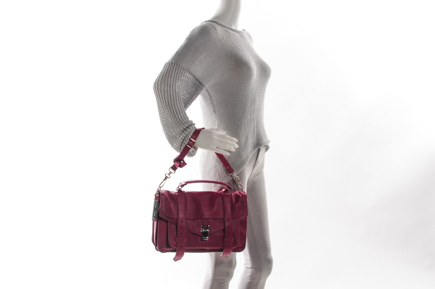 Proenza Schouler Lambskin Medium PS1 Satchel Fleur de Lys 8 of 15