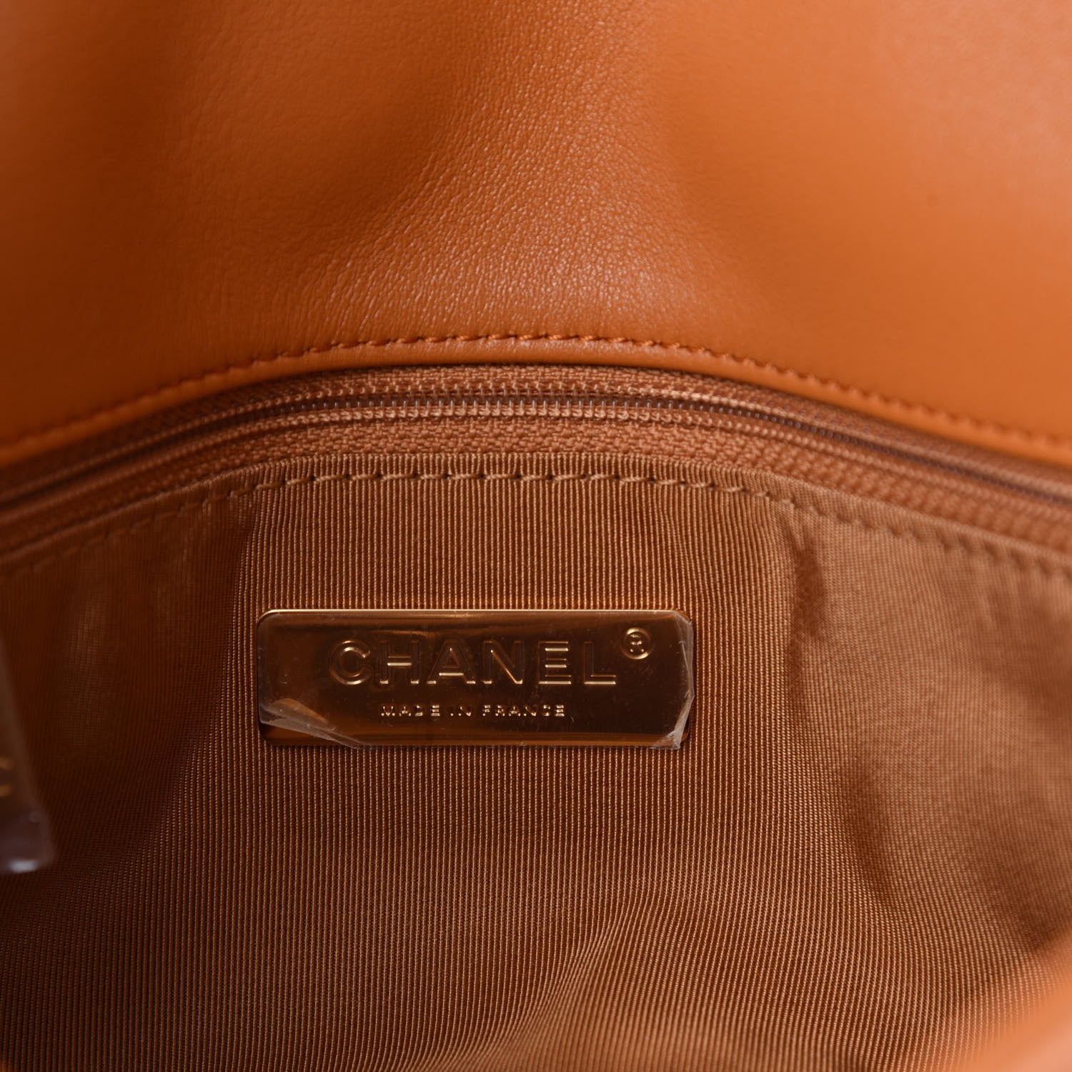 Chanel Lambskin Quilted Medium Chanel 19 Flap Light Brown 8 of 10