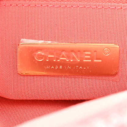 Chanel Sequin Quilted Medium Chanel 19 Flap Coral 6 of 13