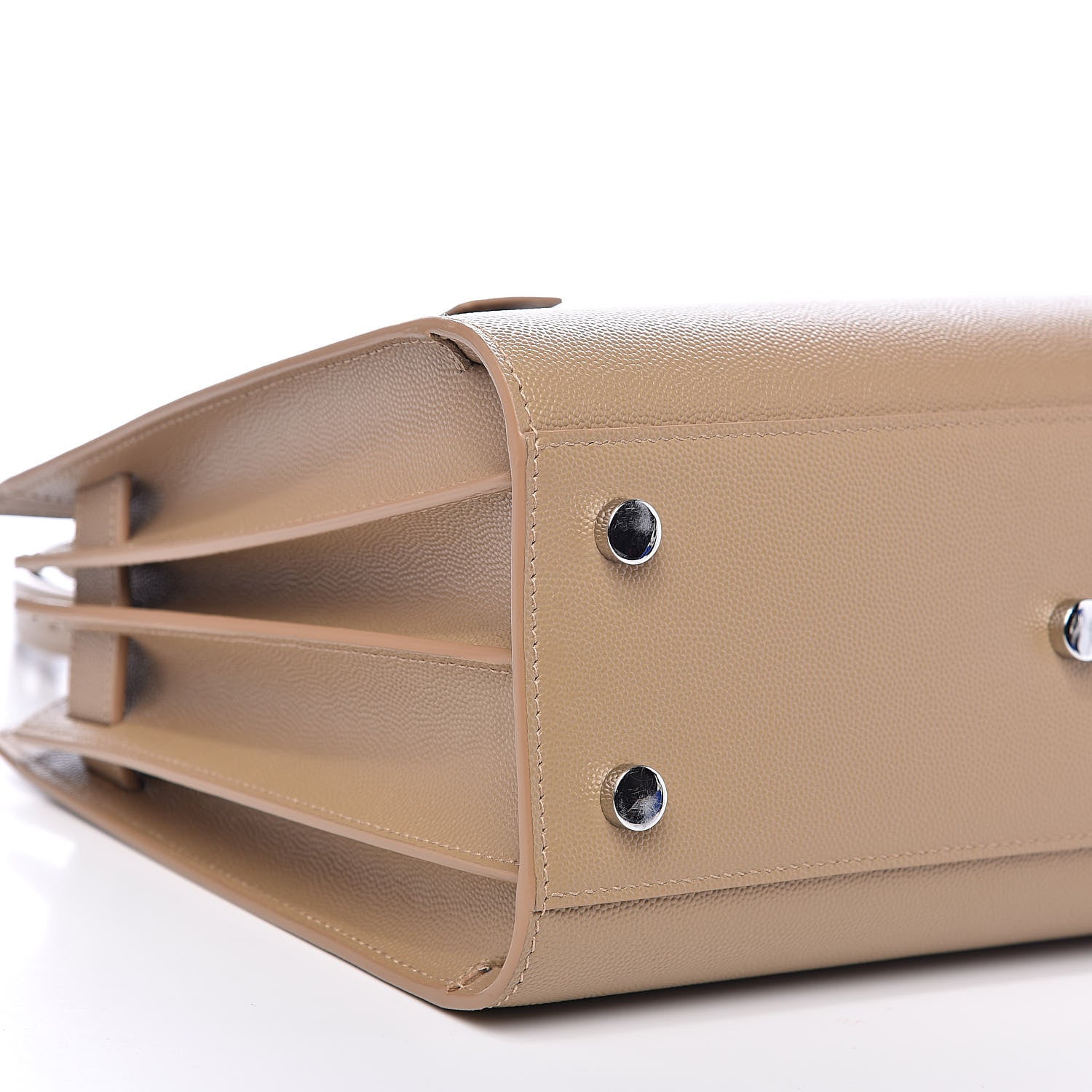 Saint Laurent Grained Calfskin Baby Sac De Jour Souple Dark Beige 8 of 9