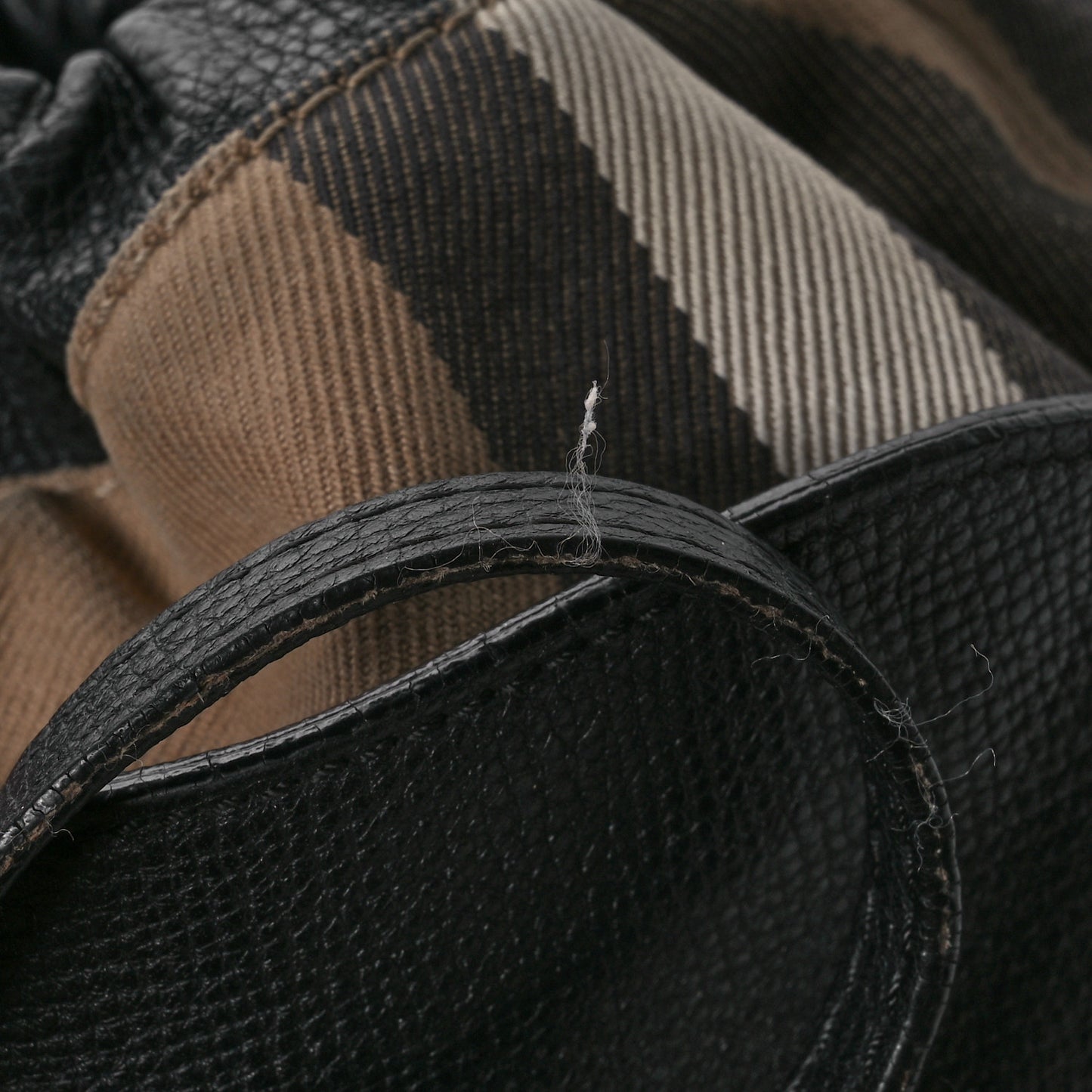 Calfskin House Check Little Crush Black