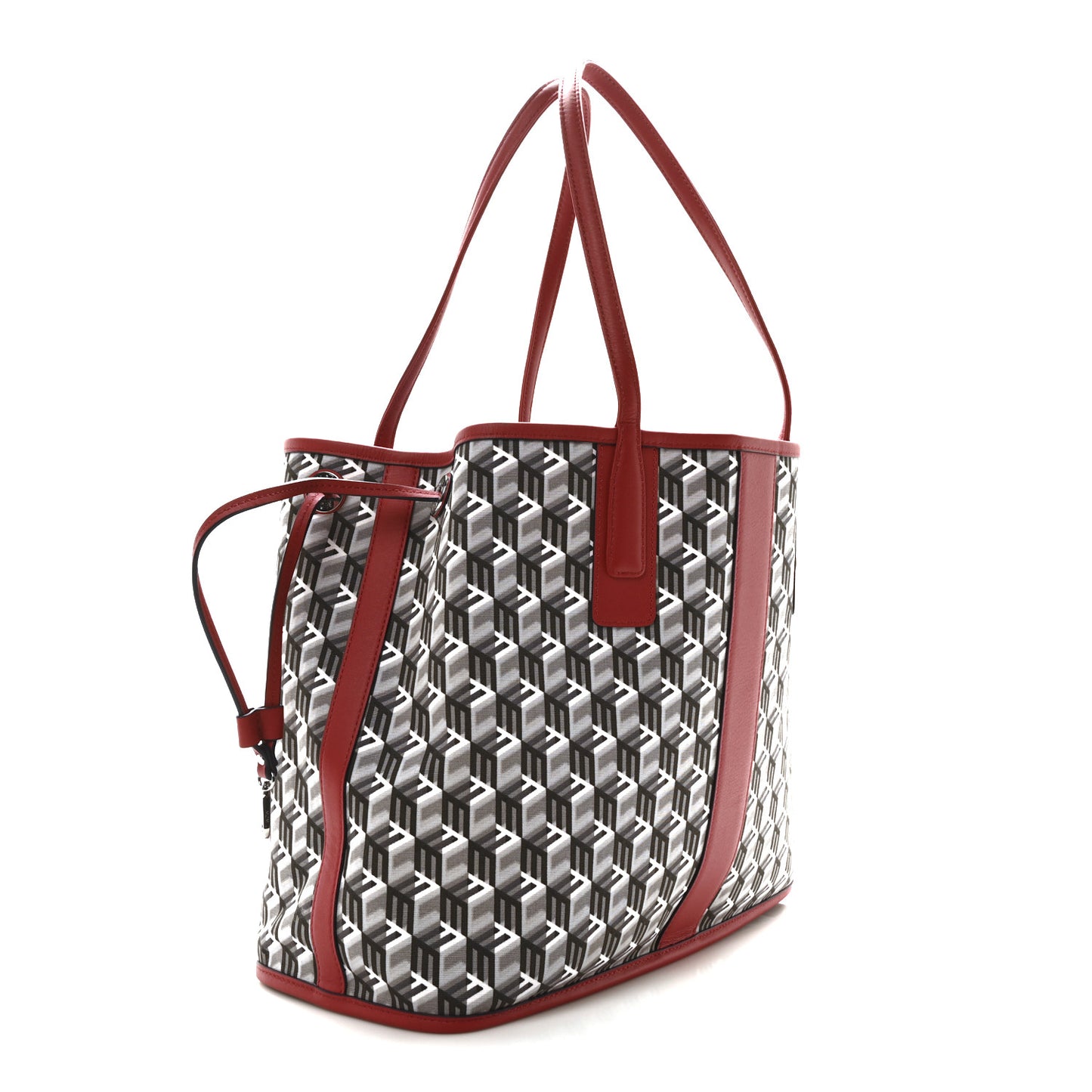 Visetos Medium Liz Reversible Shopper Tote Candy Red