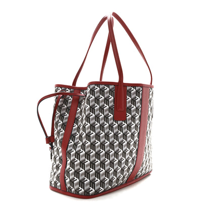 MCM Visetos Medium Liz Reversible Shopper Tote Candy Red 13 of 17