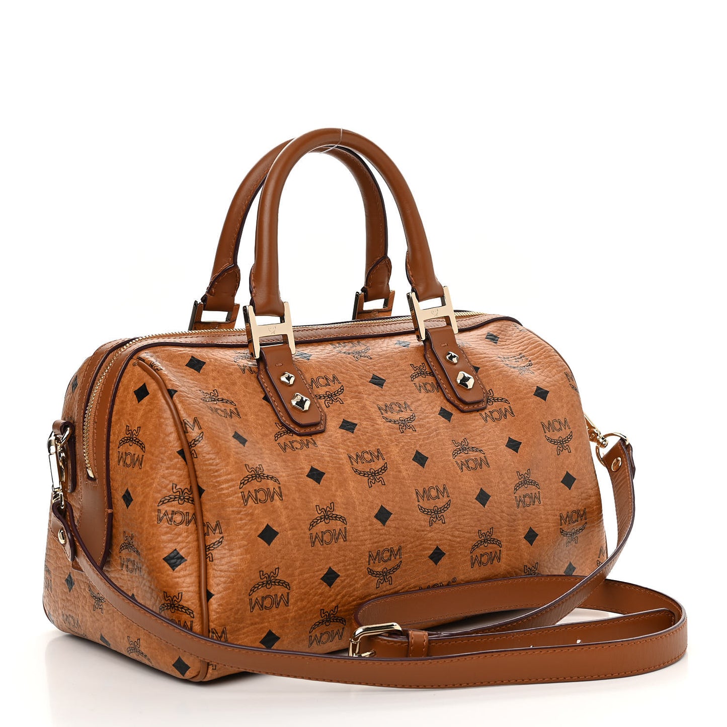 Visetos Essential Boston Bag Cognac