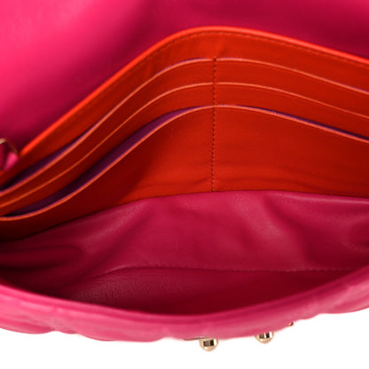 Christian Dior Lambskin Cannage Miss Dior Promenade Pouch Fuchsia 5 of 10