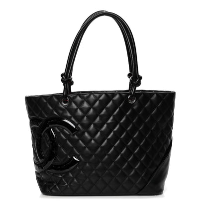 Chanel Calfskin Quilted Large Cambon Tote Black 1 of 21