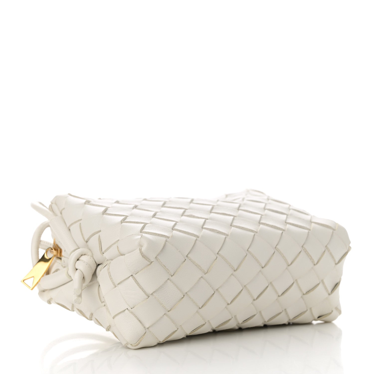 Bottega Veneta Nappa Intrecciato Mini Loop Camera Bag White 4 of 12