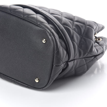 Chanel Caviar Quilted Large Rolled Up Bucket Drawstring Bag Black 10 of 10