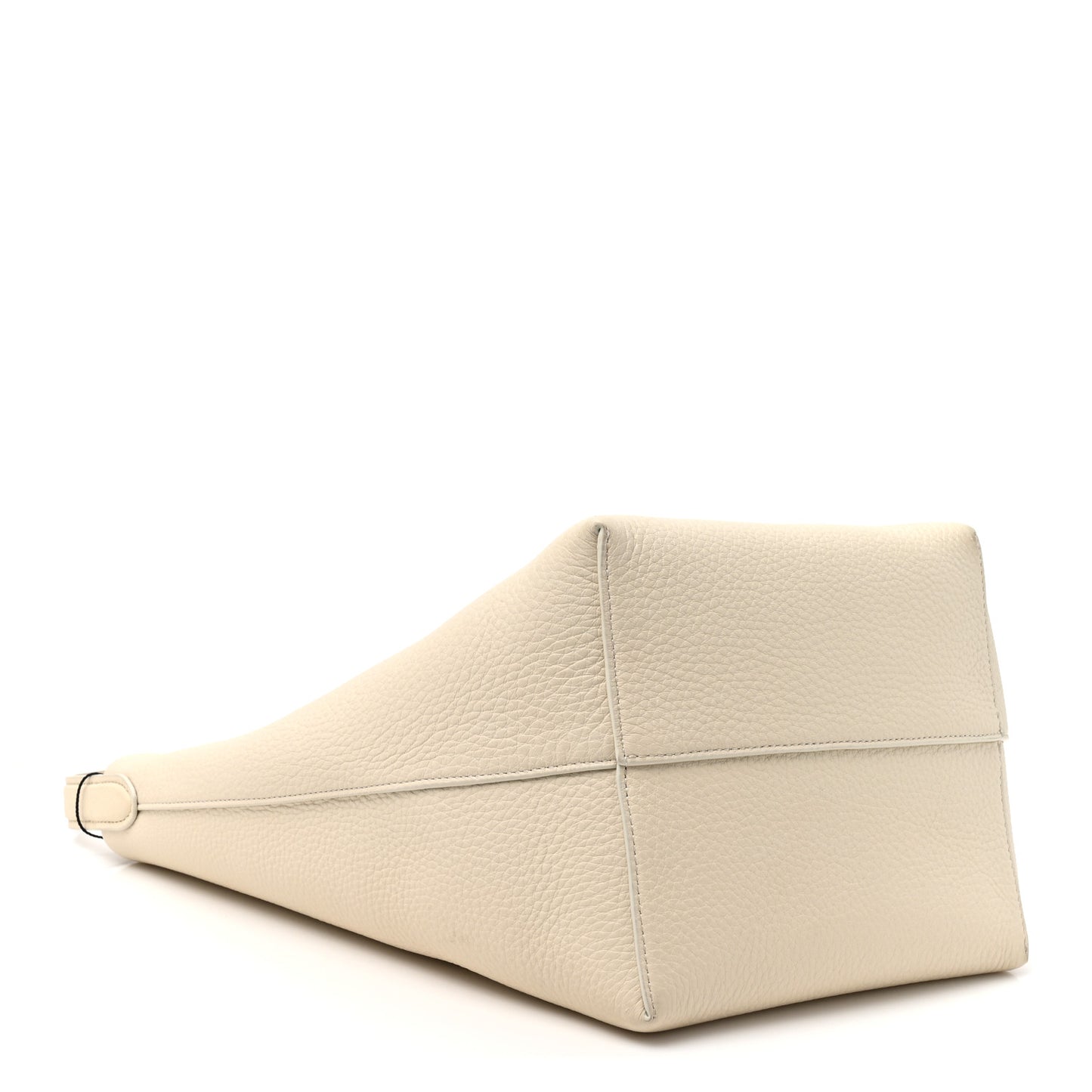 Grained Calfskin Medium N/S Park Tote Ivory