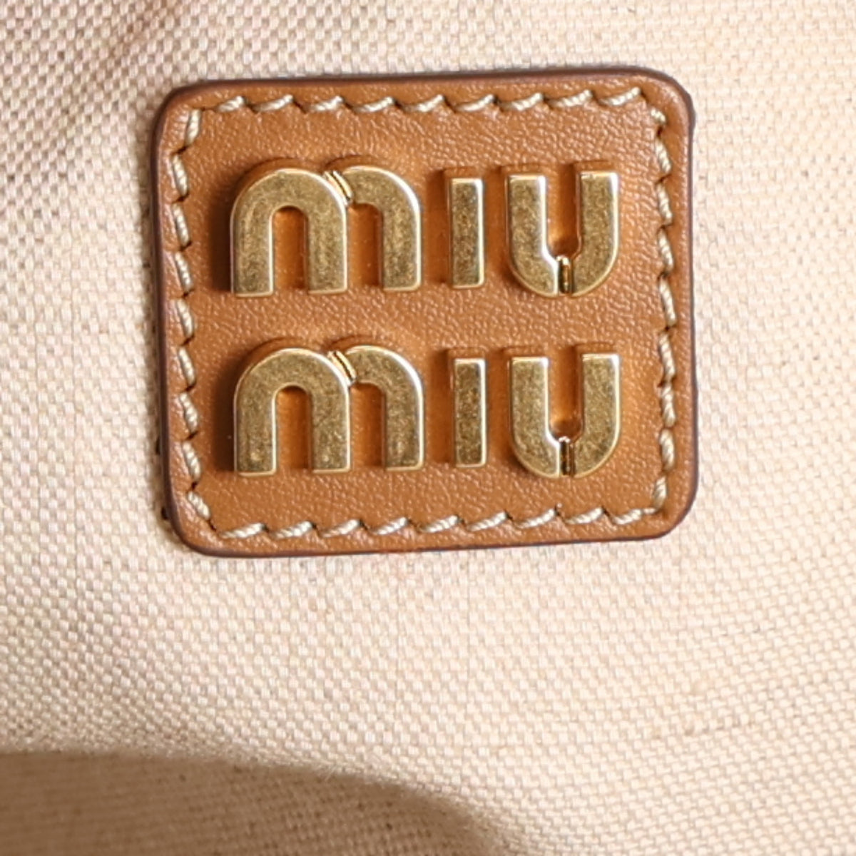 Miu Miu Nappa Large Ivy Tote Bag Caramel 6 of 10