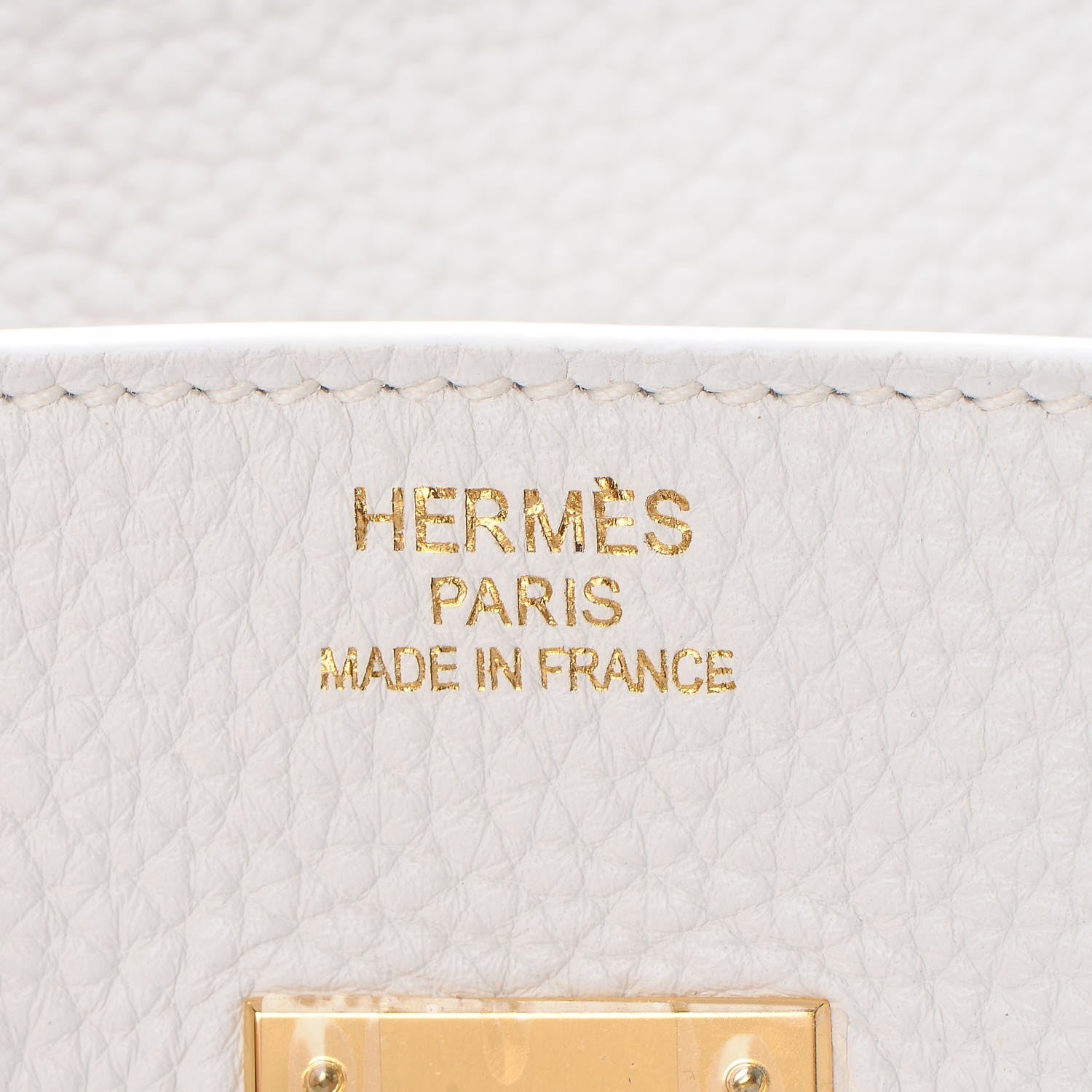Hermes Taurillon Clemence Birkin 35 White 12 of 34