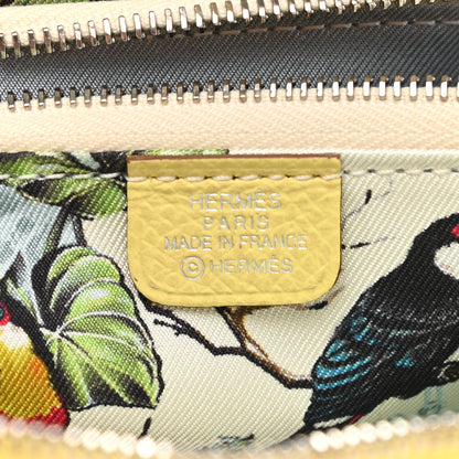 Hermes Epsom Silk'In Compact Wallet Jaune Poussin Nata 6 of 8
