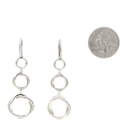 David Yurman Sterling Silver Infinity Triple Drop Earrings 2 of 4