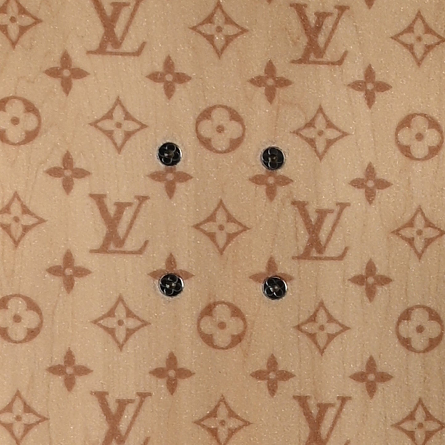 Maple Wood Monogram Skateboard Brown