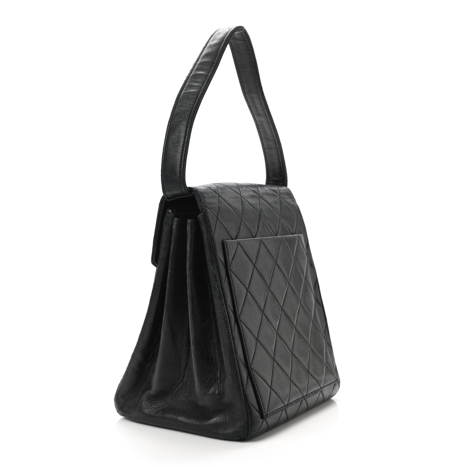 Chanel Lambskin Quilted Flap Bag Navy 8 of 23