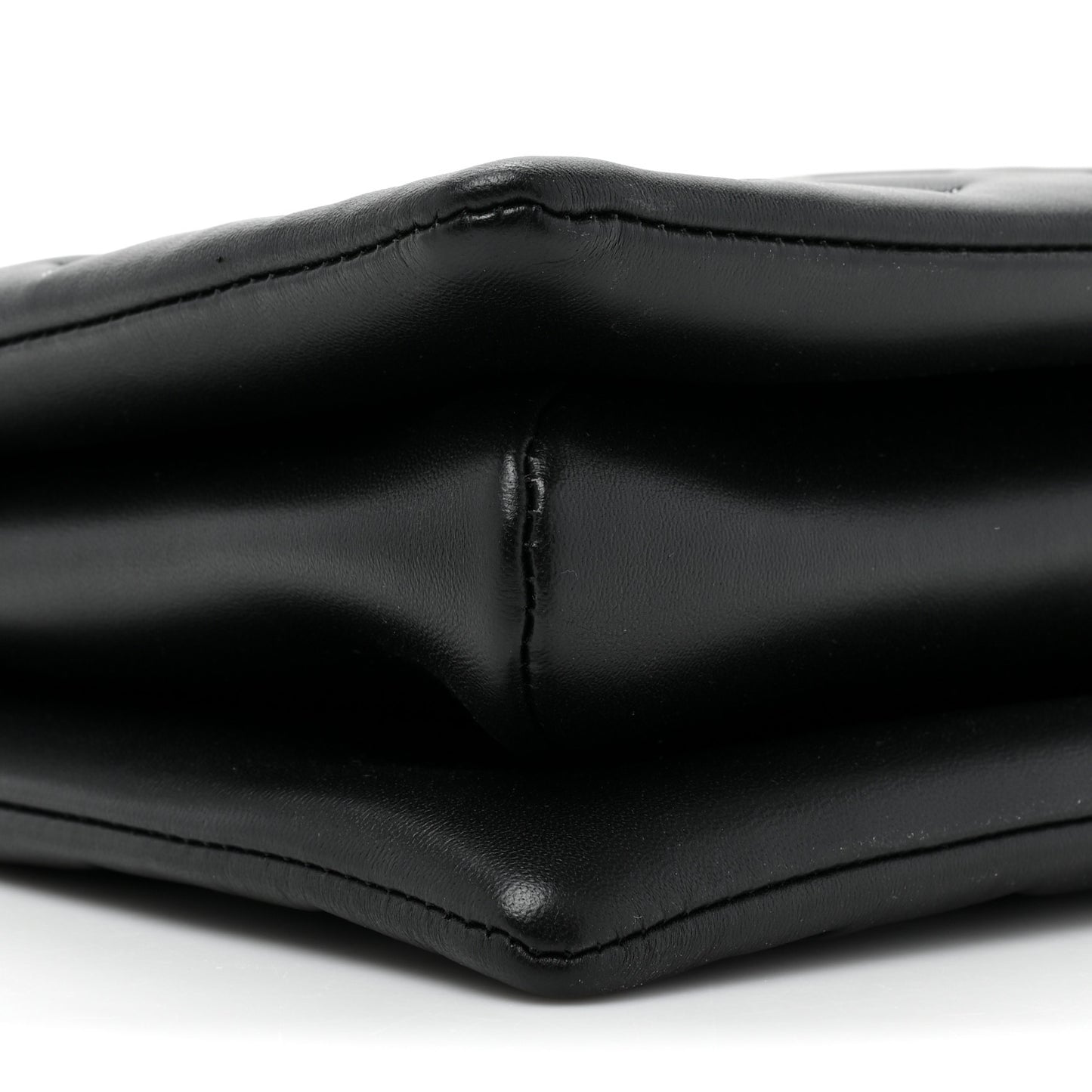 Lambskin Embossed Monogram Coussin MM Black Gray