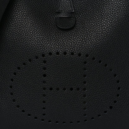 Hermes Taurillon Clemence Evelyne III PM Black 8 of 10