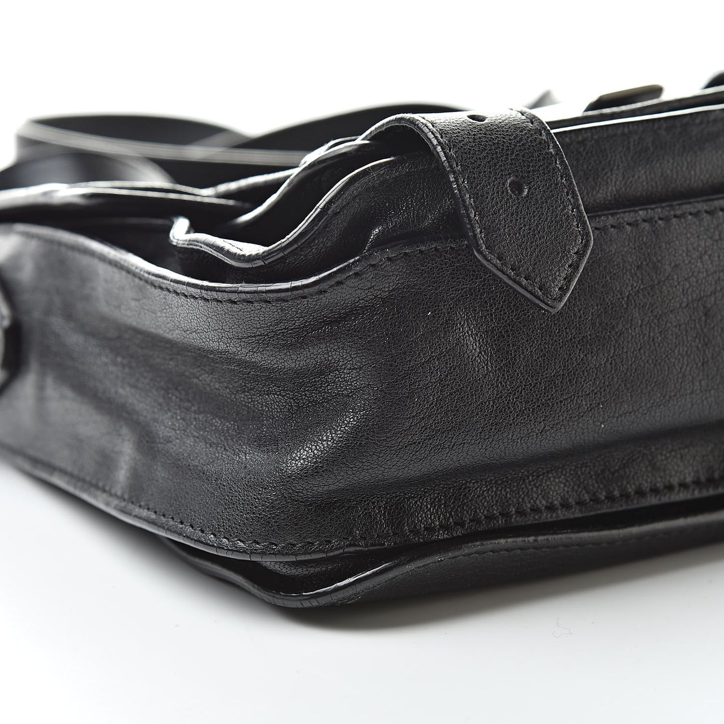 Lambskin PS1 Mini Pouch Messenger Black