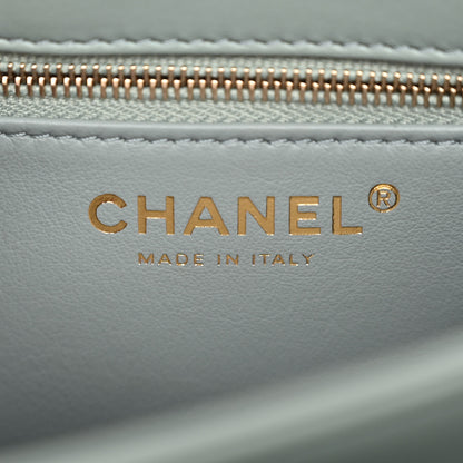 Chanel Lambskin Quilted Small Trendy CC Flap Dual Handle Bag Light Grey 6 of 10