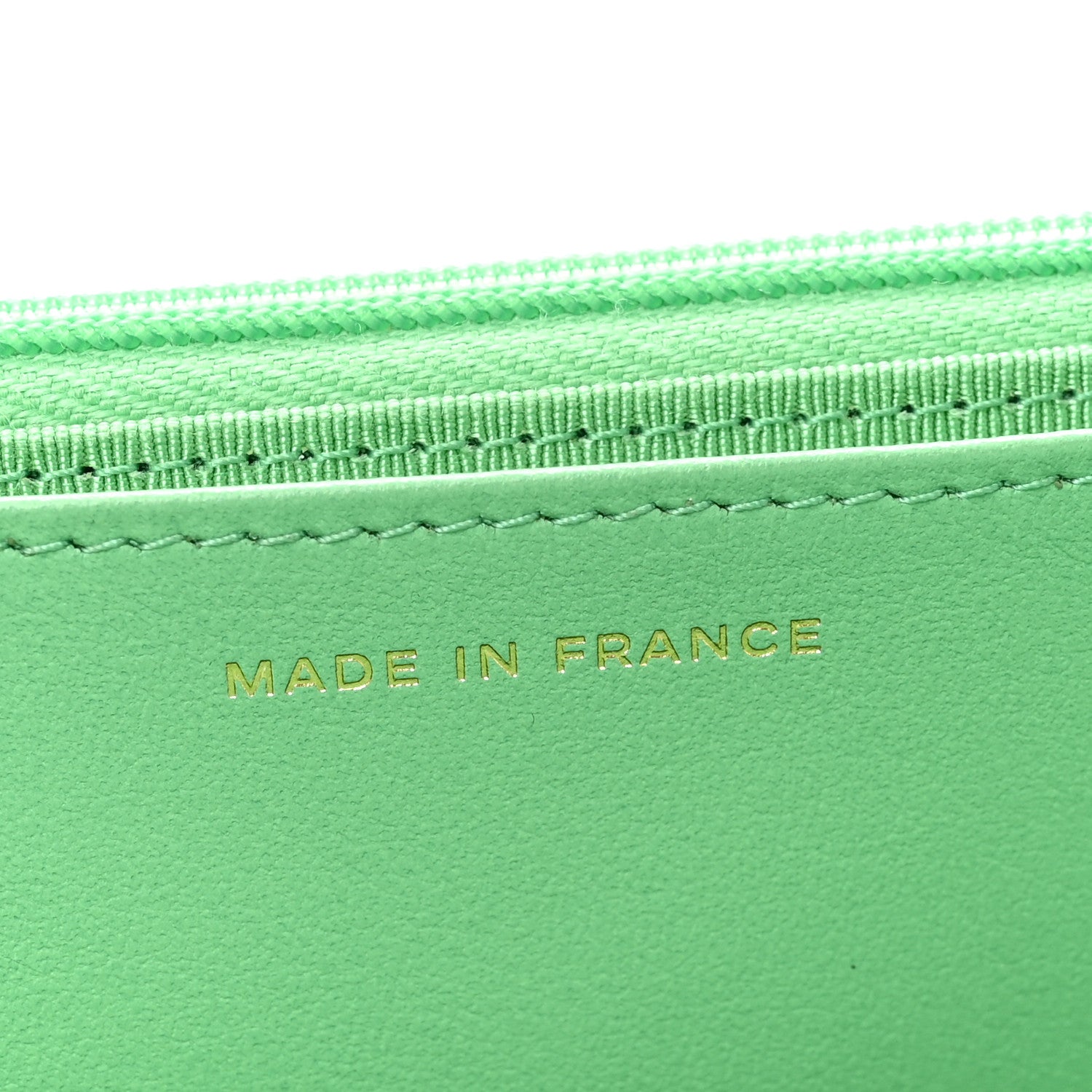 Chanel Caviar Quilted Wallet On Chain WOC Green 7 of 14