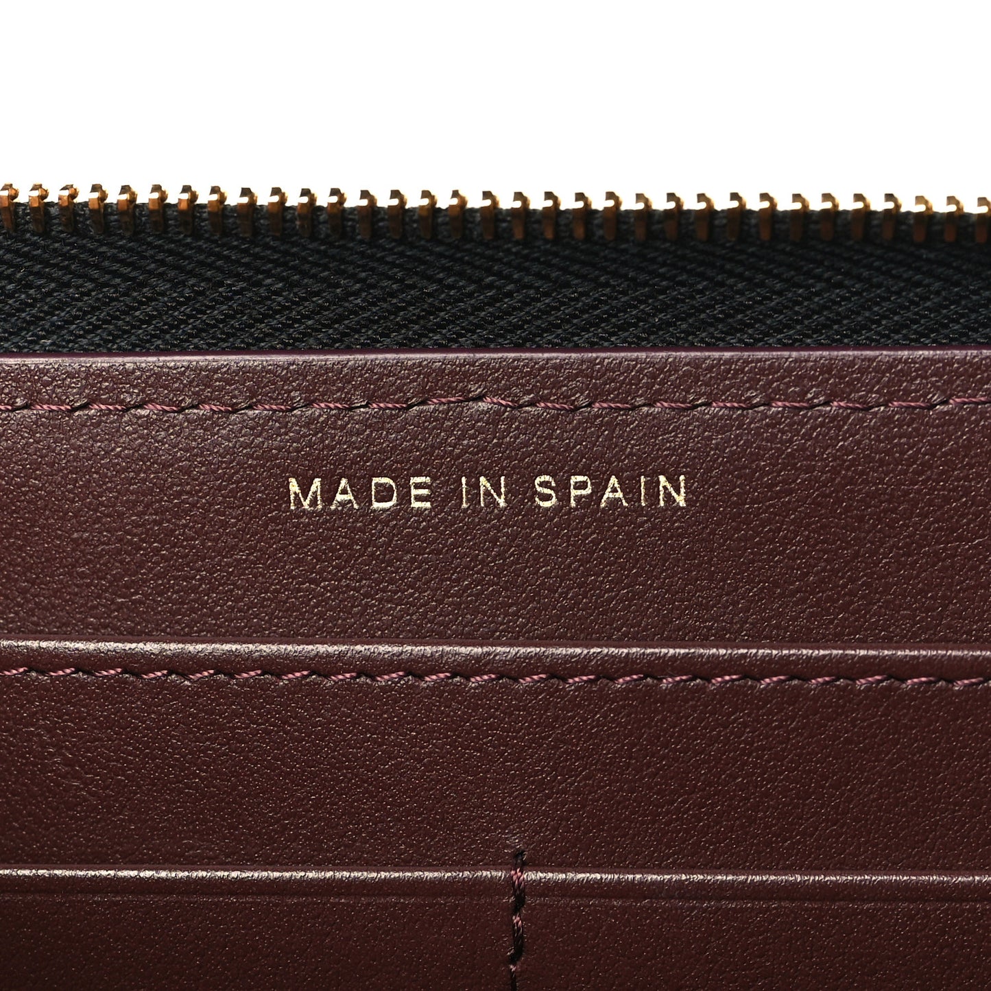 Caviar Quilted Large Gusset Zip Around Wallet Black