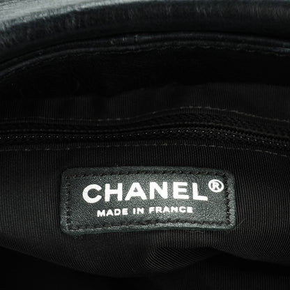 Chanel Shiny Lambskin Quilted Medium Trianon Messenger Flap Black 7 of 8