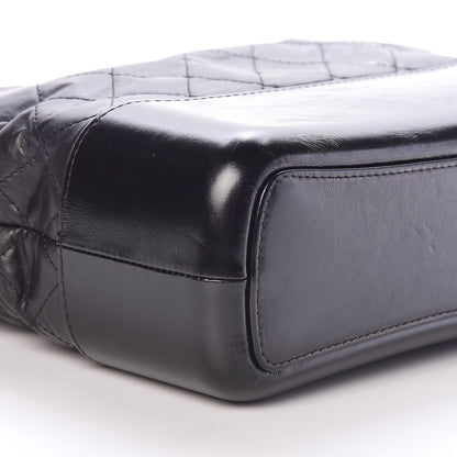 Chanel Aged Calfskin Quilted Medium Gabrielle Hobo Black 6 of 9
