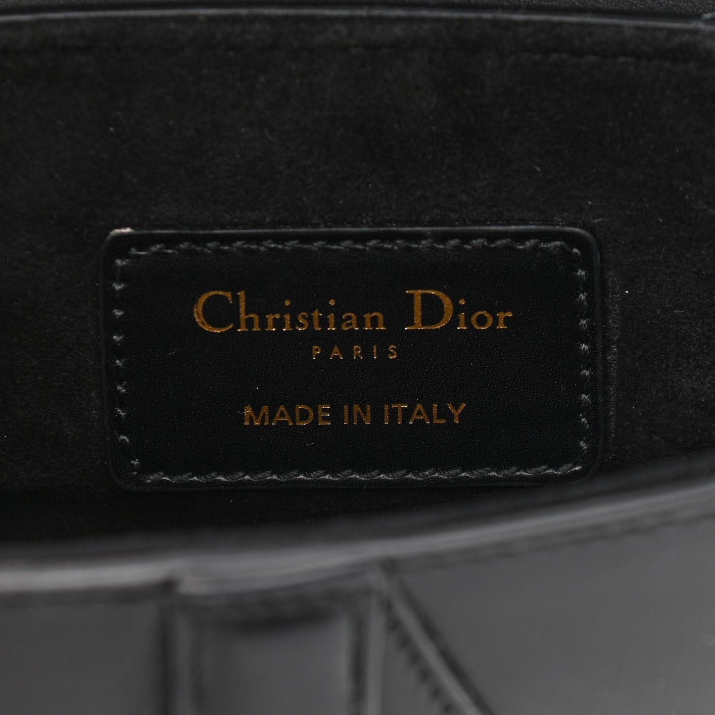 Calfskin Mini Saddle Bag Black