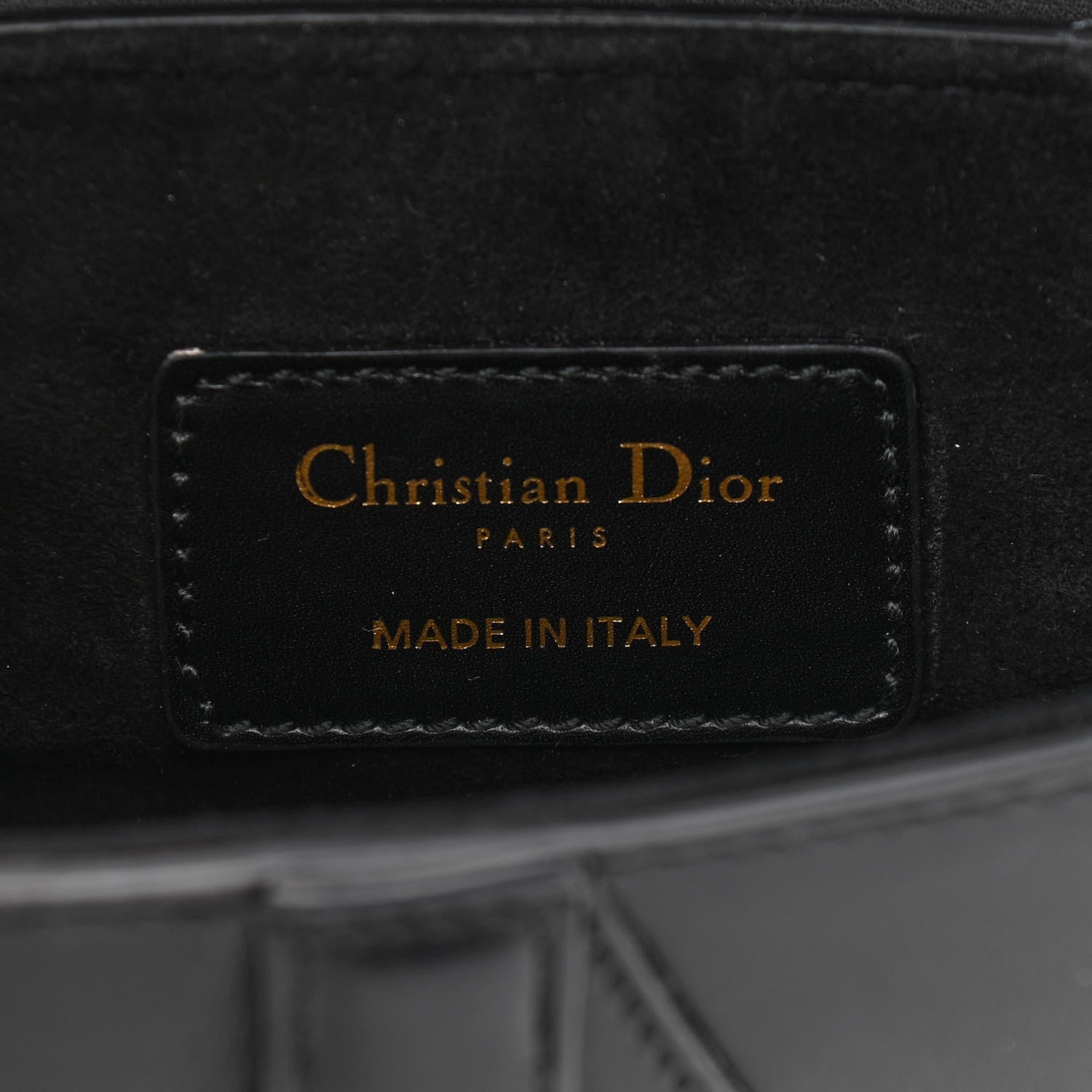 Christian Dior Calfskin Mini Saddle Bag Black 6 of 12