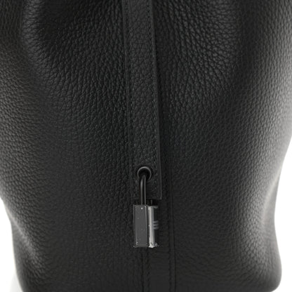 Hermes Taurillon Clemence Monochrome Picotin Lock 18 PM Black 7 of 8
