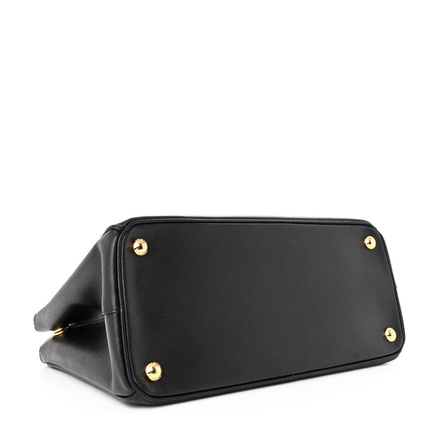 Saffiano Small Galleria Double Zip Tote Black