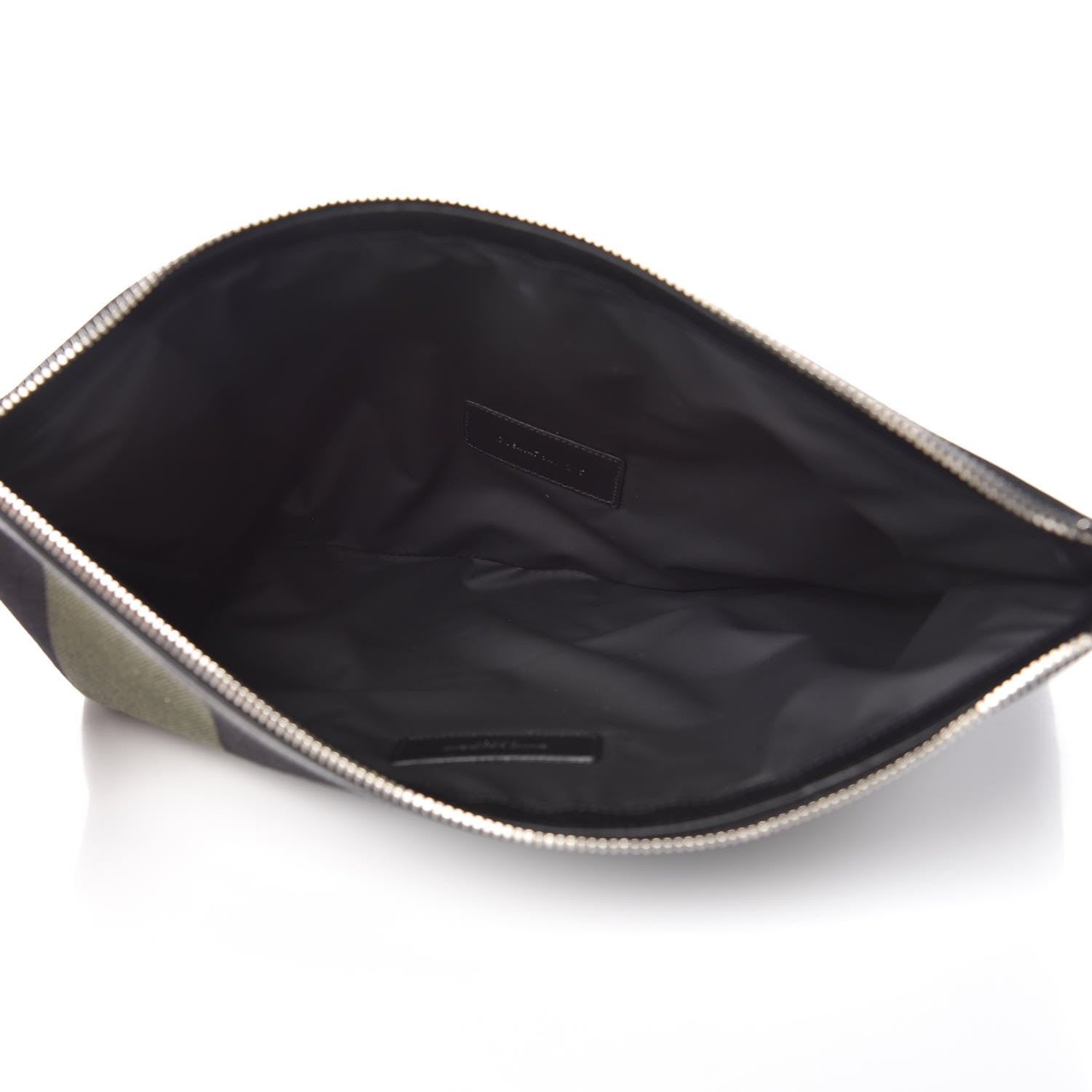 Saint Laurent Classic Cotton Canvas Monogram Pouch Black 5 of 8