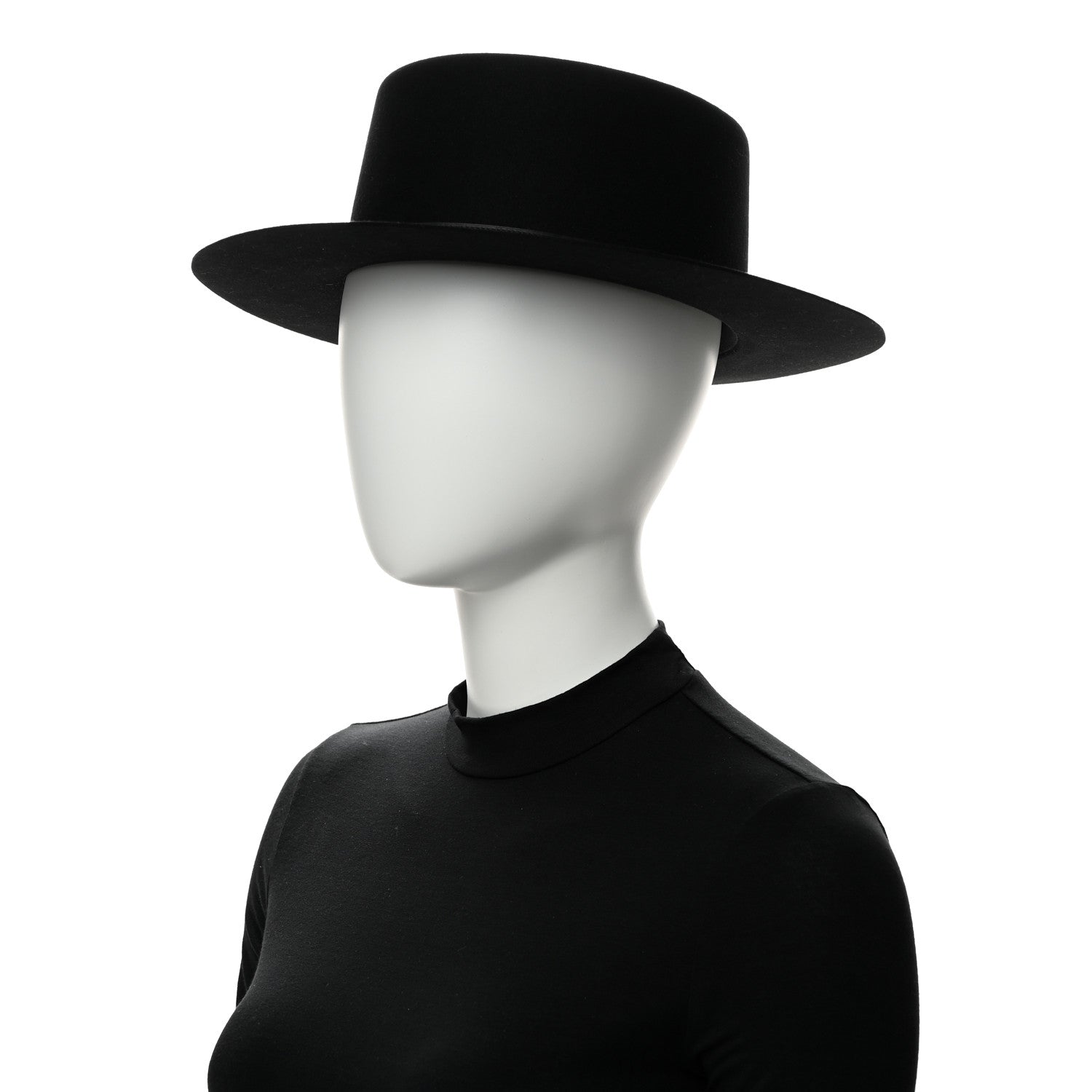 Hermes Rabbit Felt Hampton Hat 59 Black 2 of 9