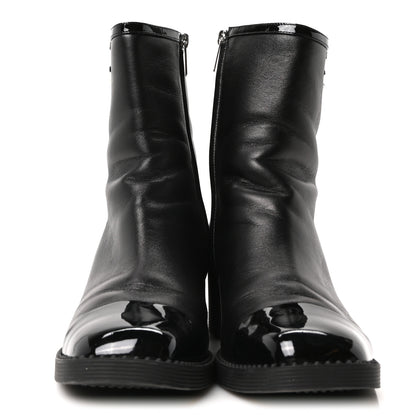 Jimmy Choo Nappa Patent Pearl Adry 60mm Ankle Boots 39.5 Black 3 of 9
