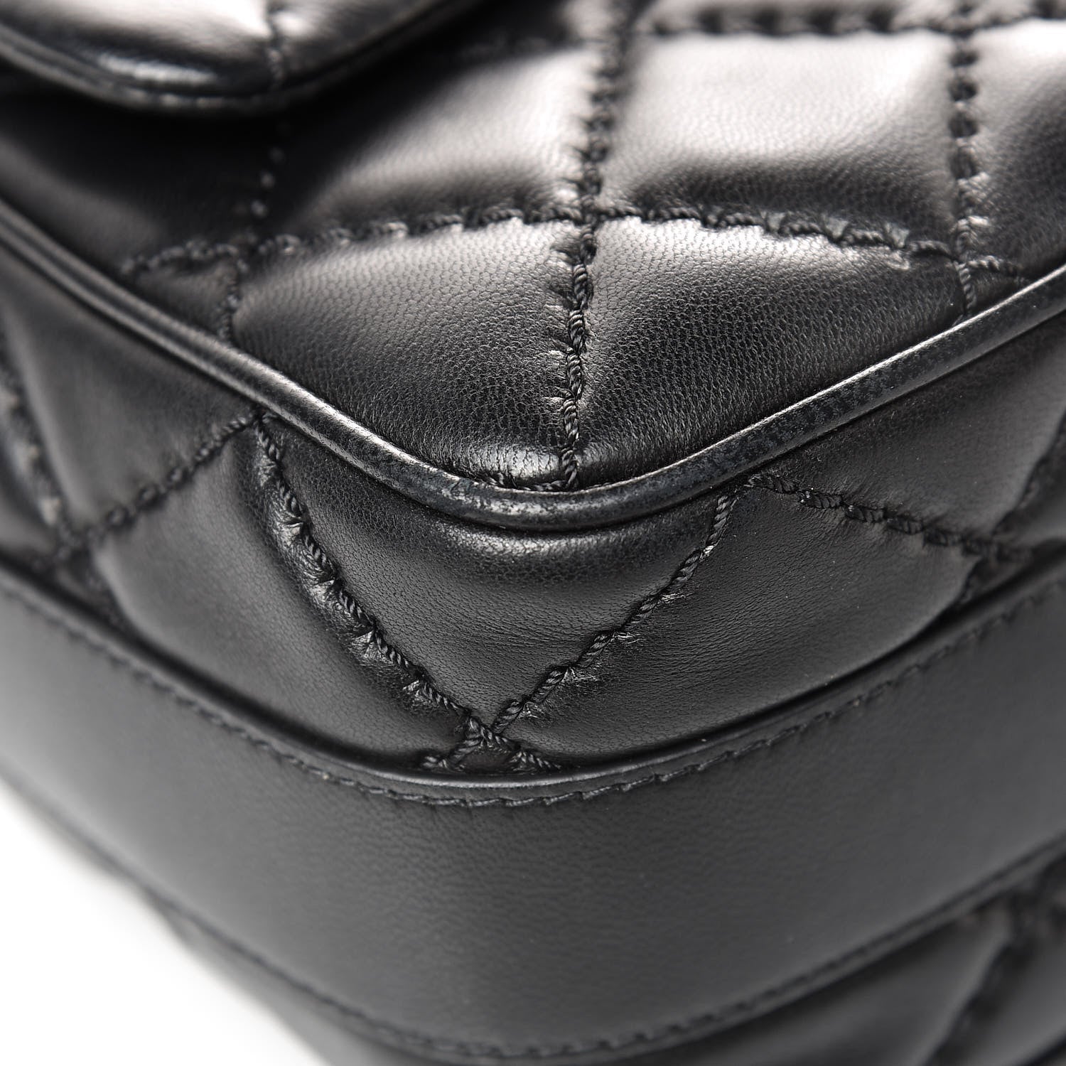 Chanel Lambskin Quilted Jumbo Easy Carry Flap Black 9 of 16