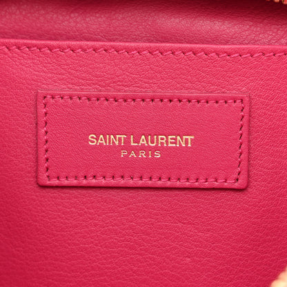 Saint Laurent Calfskin Small Classic Y Cabas Fuchsia 6 of 11
