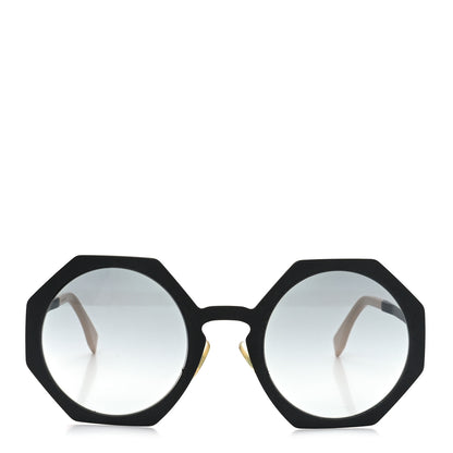 Fendi Acetate Octagonal Sunglasses FF 0152/S Black Pink 2 of 7
